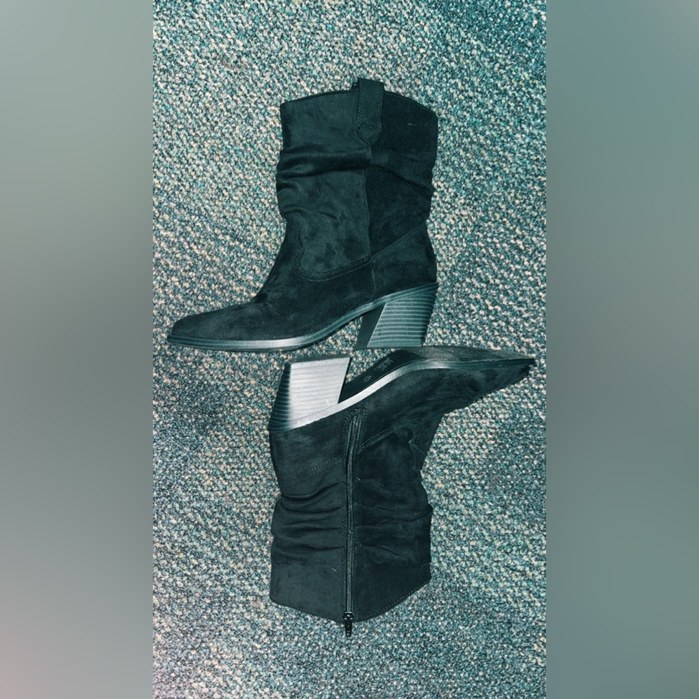Black Suede Women's Boots